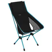 Helinox Chair One Highback (RE) Lightweight Camping Chair - Black with Cyan Blue Frame
