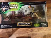 Star Wars Power of the Jedi 12 inch Luke Skywalker with Speeder Bike POTJ POTF