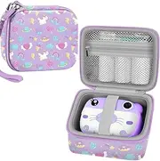 Leayjeen Kids Camera Case - Purple Unicorn (Case Only) - Compatible with Multiple Brands - Instant Print Camera Case for Kids 3-12 Years Old