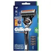 Gillette ProGlide Men's Razor Kit with FlexBall & 5-Blade Refills, 4-Pack