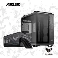 在飛比找momo購物網優惠-【ASUS 華碩】機殼+650W★TUF GT502 電腦機