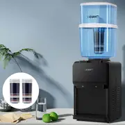 Devanti Water Cooler Dispenser 22L Bench Top Chiller Purifier Filter Hot Cold Black