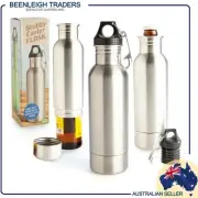 STUBBY COOLER FLASK - Looks Like A Water Bottle But Hides A BEER Brand New