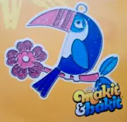 Makit & Bakit TOUCAN Bird Suncatcher Kit Kids Craft Tropical Jungle theme