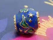 Pandora Gold Plated Charm 762431C01 Planet Earth