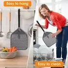 Perforated Pizza Peel 12 Inches Aluminum Pizza Paddle Nonstick Pizza leyQC
