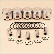 5Pcs 35mm Piston Pin Rings Kit Fit for FS120 FS120R FS300 BT121 FS 120 300 Brushcutter Grass Spare Parts