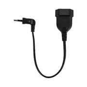 Europea 90 Degree Male Plug to Female Socket Power Extension Cable for PC Computer PDU(0.) black