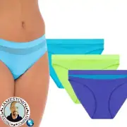 Bikini Panties Underwear 2XL (19) Womens 3 pack No Boundaries with Mesh