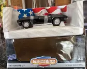 Ertl American Muscle 1967 CORVETTE L-71 1:18 DieCast NIB Black Convertible #7445