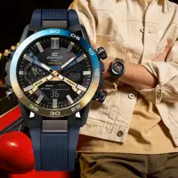 在飛比找momo購物網優惠-【CASIO 卡西歐】EDIFICE 藍牙連線 漸層色彩 賽