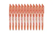 Pilot Frixion Erasable Gel Ink Pen 0.7mm Orange Box 12