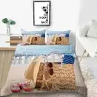 Ease Preparation 3D Printing Duvet Quilt Doona Covers Pillow Case Bedding Sets