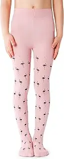 [NOQ] Children's Thin Tights with Beautiful Print Girls Patterned 40 Denier School Dance Ceremony Casual