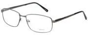 Calabria Enhance 4182 Rectangular Reading Glasses +1.50 Satin Gunmetal Black Men