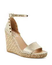 Valentino Garavani Women's Pyramid Studded Espadrille Wedge Heel Sandals