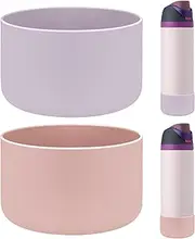 HEYSKAY 2PCS Silicone Boot for Owala Flask Water Bottle 32oz Anti-Slip Protective Sleeve for Owala Twist,FreeSip and Flip Stainless Steel Water Bottle BPA-Free Boot Bottom Base