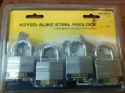 4 Legend 808130 Solid Brass Keyed-Alike Padlock 1-3/4 in. NOS STILL SEALED