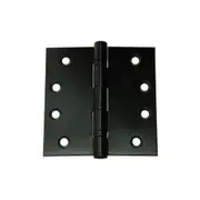 Lockwood Door Ball Bearing Butt Hinge Matt Black - Available in Various Sizes