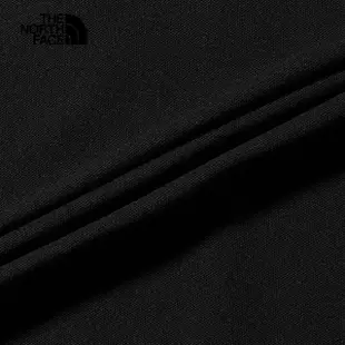 【The North Face 官方旗艦】【抗UV】】北面男款UPF黑色吸濕排汗防曬POLO衫｜87W2JK3