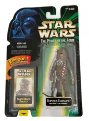 Kenner Star Wars POTF Hoth Chewbacca FlashBack w/ Palpatine Sticker ERROR RARE