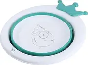 UPKOCH 1pc Cartoon Foldable Washbasin Newborn Basin for Bathroom Use Practical Design Green Adorable Appearance for Boys and Girls Easy to Carry and Use