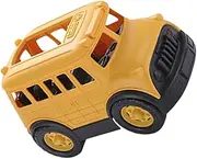 HEALSOPTHY School Bus Model Fun Enlightenment Plaything for Boys Lightweight Compact for Indoor Outdoor Use Engaging Vehicle Knowledge Learning