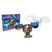 600pc Aquarius Christmas Vacation Moose Mug & Collage 2-Side Jigsaw Puzzle 14y+