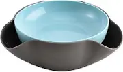 WUISOLQP Pistachio Serving Bowl Double Layer Dish Elegant and Functional Double Layer Dish Nut Serving Storage Bowl ABS Nut Bowl