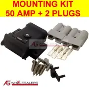 ANDERSON PLUG MOUNTING KIT 50A WITH 2 PLUGS MOUNT SYSTEM COVER DUST CAP EXTERNAL