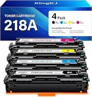 218A Toner Cartridges 4 pack Compatible for HP 218A W2180A 218X W2180X for Color Pro MFP 3301fdw 3201dw 3301sdw 3301cdw 3201 3301 Series Printer ink Scanner Copier W2181A W2182A W2183A Black (NO Chip)
