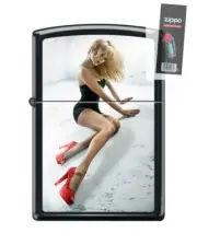 Zippo Red Shoe Girl Series IV, #13 Lighter + FLINT PACK