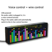 LED Light Music Spectrum Clock Voice Rhythm Car Audio Level Indicator VU Meter U