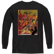 Miles Davis Kids Long Sleeve Shirt Music is an Addiction Black Tee