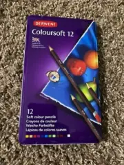 Derwent Coloursoft 12-piece Colour Pencil Coloured Pencils open box