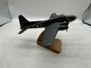 Small B-17 Flying Fortress Memphis Belle Wood Desk Model