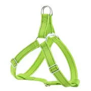 Step in Dog Harness, Reflective, Adjustable, and Secure with Medium Green