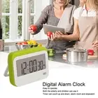 (Green)Large Digits Digital Timer Alarm Clock Mute Small Digital Kitchen YB
