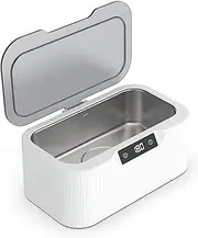 [Mokoze] Ultrasonic Cleaner, Jewelry Cleaner with 3 Cleaning Modes and 47KHz, 500ml Capacity for Cleaning Jewelry, Rings, Glasses, Watch Strap or Gift Giving, plastic, no gemstone