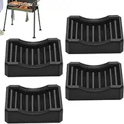 Rubber Grill Levelers Outdoor - Grill Leveling Kit BBQ Accessories,Heavy Duty Griddle Tool Leg Accessories for Patio, Garden, Yard, Backyard, Camping