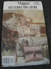 VOGUE 7 PILLOWS 7955 / 405 Sewing Pattern UNCUT Vintage