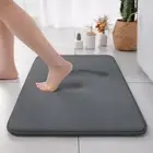 Extra Thick Memory Foam Bath Mat, 24 X 46 Dark Grey Ultra Soft Non Slip Super...