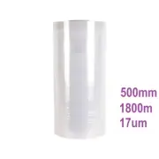 1x Clear Machine Pallet Wrap Stretch Film Roll 500mm x 1800m x 17 mic(UM)