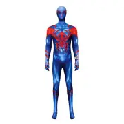 Spider-Man Across Spider-Verse Blue Jumpsuit Outfits Costume Cosplay Halloween