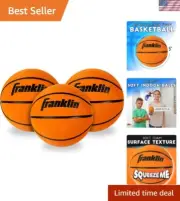 Replacement Mini Basketballs Set - 3 Soft Foam Balls for Mini Hoops, 5-Inches