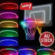Basketball Hoop Sensor-Activated LED Solar Strip Ring Lamp Light Flash Modes KZ