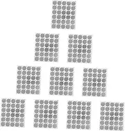 NOLITOY 900pcs Eyelash Grafting Pads Extension Lash Glue Plate Salon Beauty Tool (silver)
