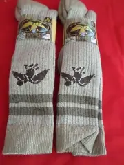 2 Pair Duck Commander 20% Merino Wool Tall Boot Socks 10-13 Made in USA