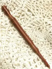 Hand carved TULIP Wood YARN CROCHET HOOK size H