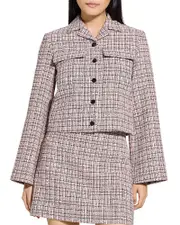 Theory Cropped Tweed Jacket